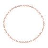 8.0mm Rolo Chain Necklace in Sterling Silver with Rose Rhodium - 24"