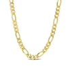 Thumbnail Image 1 of 5.5mm Figaro Chain Necklace in Sterling Silver with Yellow Rhodium - 20&quot;