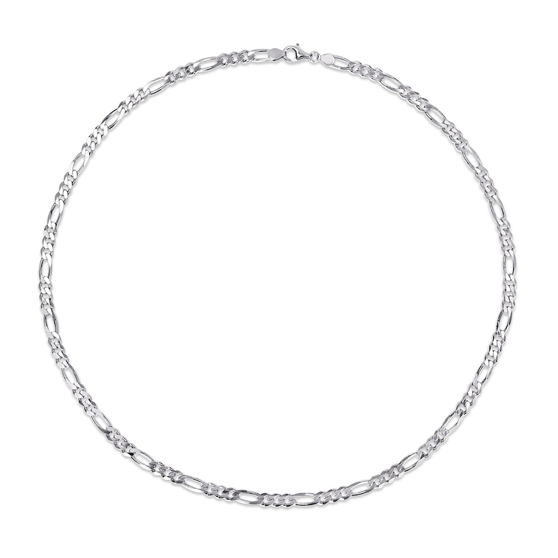 5.5mm Figaro Chain Necklace in Sterling Silver