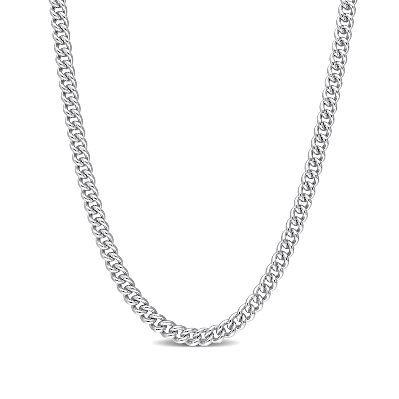 4.4mm Curb Chain Necklace in Sterling Silver - 20"|Peoples Jewellers