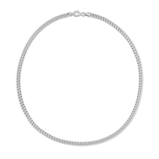 4.4mm Curb Chain Necklace in Sterling Silver - 20"