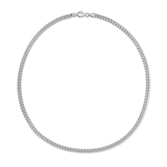 4.4mm Curb Chain Necklace in Sterling Silver - 20"