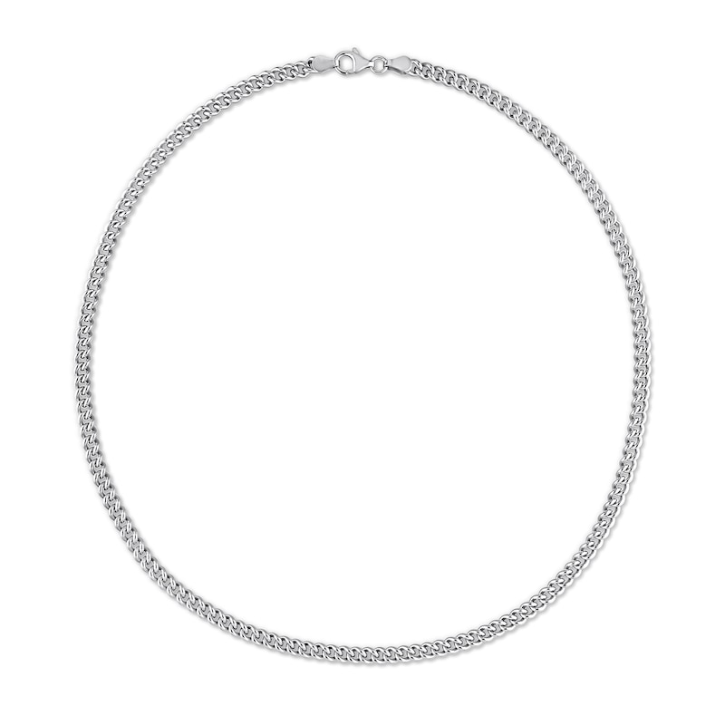 4.4mm Curb Chain Necklace in Sterling Silver - 20"|Peoples Jewellers
