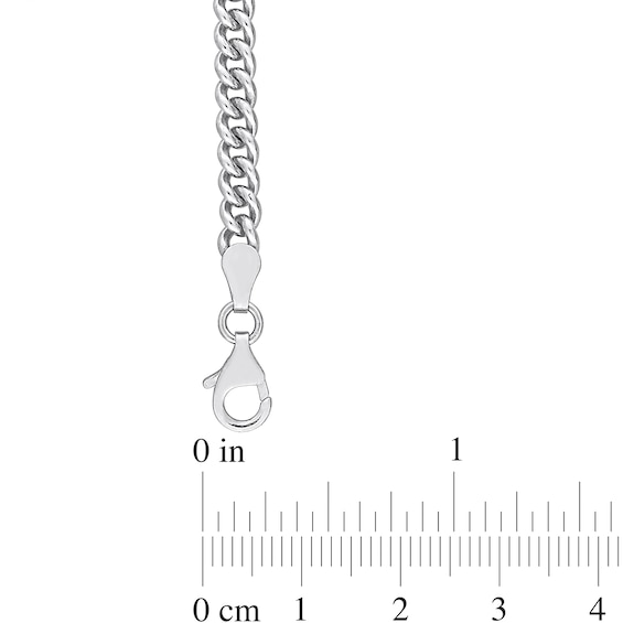 4.4mm Curb Chain Necklace in Sterling Silver - 20"