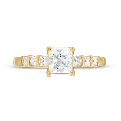 Vera Wang Love Collection 0.95 CT. T.W. Princess-Cut Diamond Engagement Ring in 14K Gold