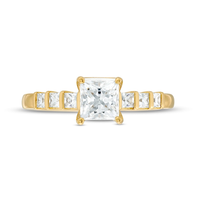 Vera Wang Love Collection 0.95 CT. T.W. Princess-Cut Diamond Engagement Ring in 14K Gold|Peoples Jewellers