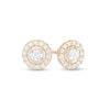 Thumbnail Image 0 of 0.25 CT. T.W. Diamond Frame Stud Earrings in 10K Gold