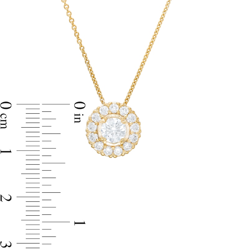 1.00 CT. T.W. Diamond Frame Pendant in 10K Gold