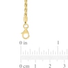 2.2mm Rope Chain Necklace in Sterling Silver with Yellow Rhodium