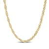 Thumbnail Image 0 of 3.7mm Singapore Chain Necklace in Sterling Silver with Yellow Rhodium - 24"