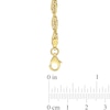 Thumbnail Image 3 of 3.7mm Singapore Chain Necklace in Sterling Silver with Yellow Rhodium - 24"