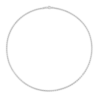 2.2mm Rope Chain Necklace in Sterling Silver