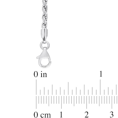 2.2mm Rope Chain Necklace in Sterling Silver