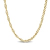 Thumbnail Image 1 of 3.7mm Singapore Chain Necklace in Sterling Silver with Yellow Rhodium - 20&quot;