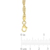 Thumbnail Image 4 of 3.7mm Singapore Chain Necklace in Sterling Silver with Yellow Rhodium - 20&quot;