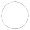 3.5mm Paper Clip Chain Necklace in Sterling Silver