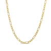 Thumbnail Image 1 of 3.0mm Figaro Chain Necklace in Sterling Silver with Yellow Rhodium - 16&quot;