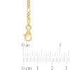 Thumbnail Image 3 of 2.2mm Figaro Chain Necklace in Sterling Silver with Yellow Rhodium - 20"