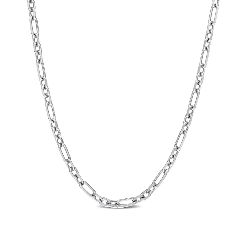 3.0mm Figaro Chain Necklace in Sterling Silver - 20"|Peoples Jewellers