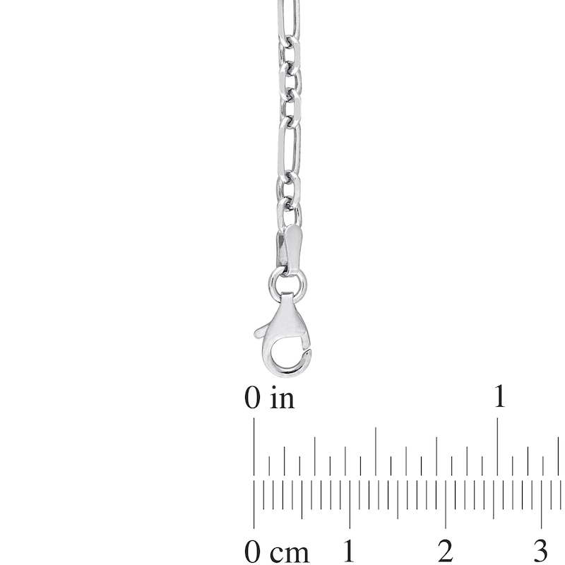 3.0mm Figaro Chain Necklace in Sterling Silver - 20"|Peoples Jewellers