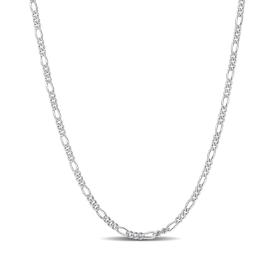 2.2mm Figaro Chain Necklace in Sterling Silver