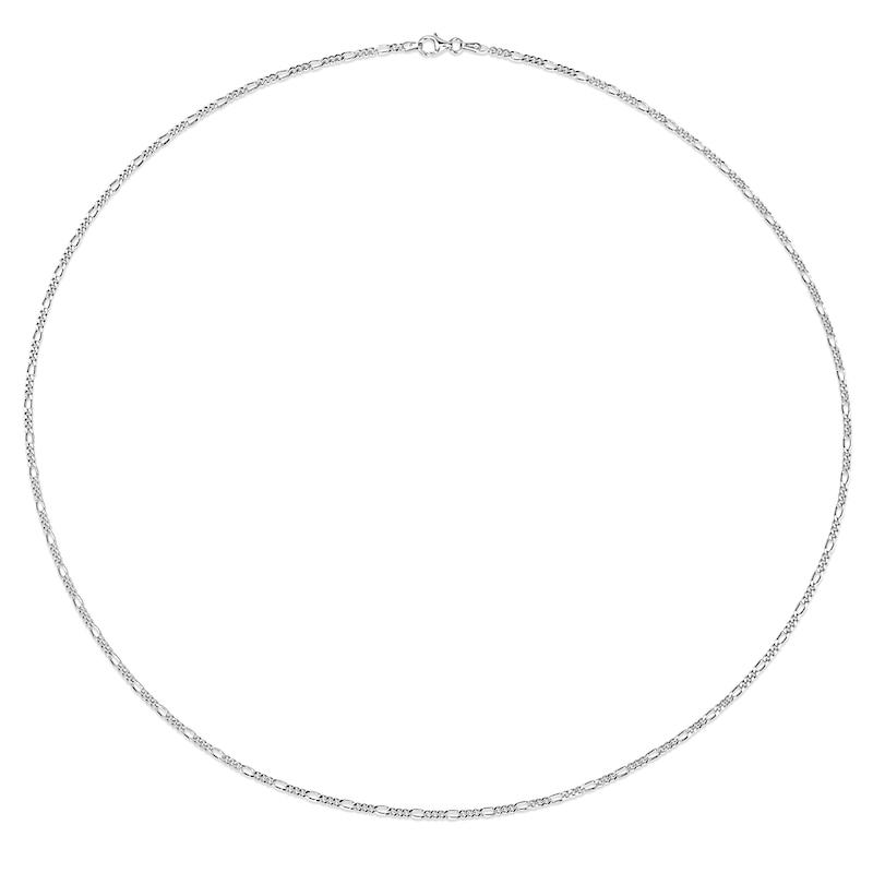 2.2mm Figaro Chain Necklace in Sterling Silver