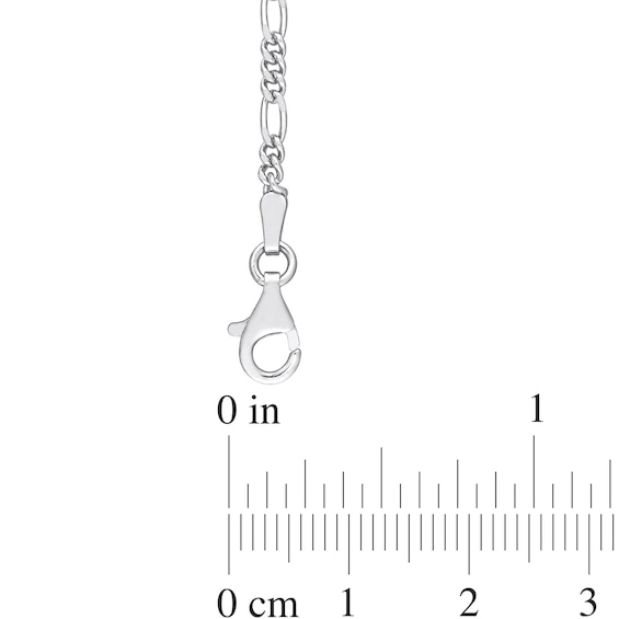 2.2mm Figaro Chain Necklace in Sterling Silver