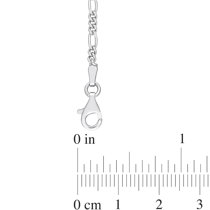 2.2mm Figaro Chain Necklace in Sterling Silver