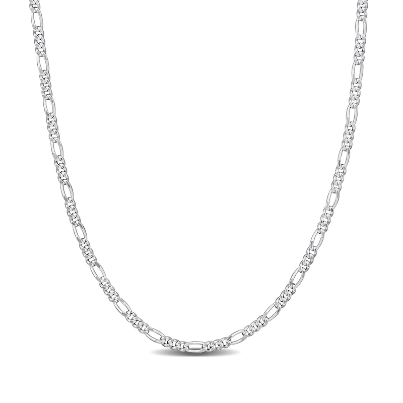 2.2mm Figaro Chain Necklace in Sterling Silver|Peoples Jewellers