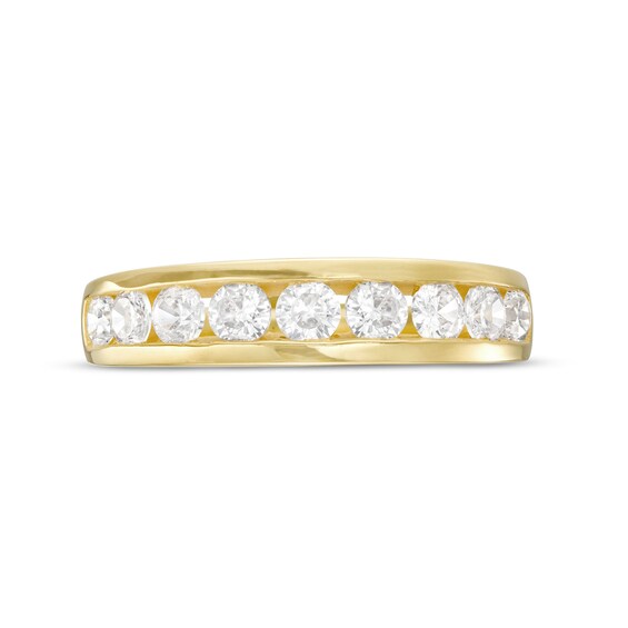 1.00 CT. T.W. Certified Lab-Created Diamond Nine Stone Anniversary Band in 14K Gold (F/SI2)