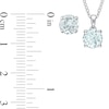 Thumbnail Image 4 of 7.0mm Aquamarine Solitaire Pendant and Stud Earrings Set in Sterling Silver