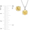 Thumbnail Image 4 of 7.0mm Citrine Solitaire Pendant and Stud Earrings Set in Sterling Silver