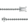 Thumbnail Image 2 of 0.96 CT. T.W. Black Diamond Line Bracelet in Sterling Silver – 7.25"