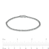 Thumbnail Image 3 of 0.96 CT. T.W. Black Diamond Line Bracelet in Sterling Silver – 7.25"