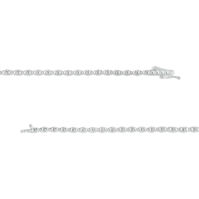 4.01 CT. T.W. Diamond Graduated Chevron Necklace in 10K White Gold – 17"