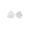 Thumbnail Image 0 of 1.25 CT. T.W. Certified Canadian Diamond Solitaire Stud Earrings in 14K White Gold (I/I2)