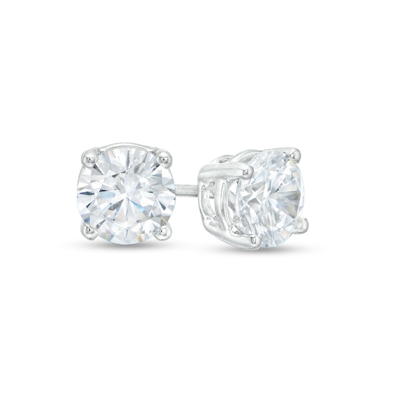 CT. T.W. Diamond Solitaire Stud Earrings in 14K White Gold