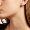 Thumbnail Image 1 of 6.0mm Asscher-Cut Cubic Zirconia and 4.0mm Ball Stud Earrings Set in 14K Gold