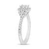 Enchanted Disney Cinderella 0.95 CT. T.W. Quad Princess-Cut Diamond Frame Engagement Ring in 14K White Gold