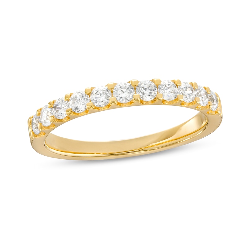 Main Image 1 of 0.50 CT. T.W. Certified Diamond Eleven Stone Anniversary Band in 14K Gold (I/SI2)