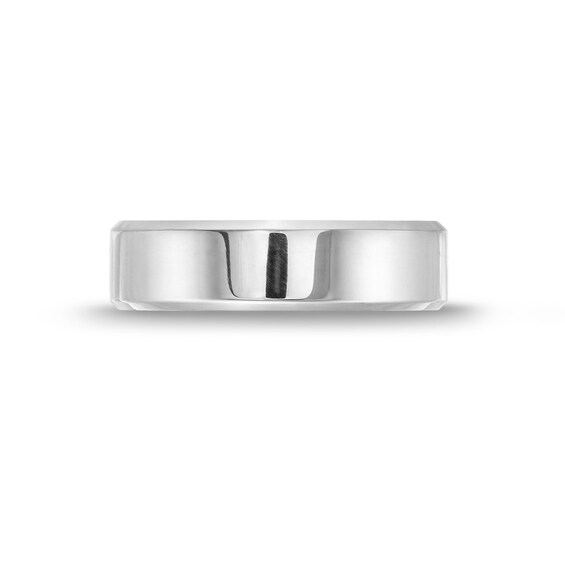 Men's 6.0mm Comfort Fit Wedding Band in Platinum