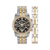 Thumbnail Image 1 of Men's Citizen Eco-Drive® Crystal Two-Tone Chronograph Watch with Black Dial and Bracelet Box Set (Model: AT2454-65E)