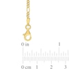 2.2mm Figaro Chain Anklet in Sterling Silver with Gold-Tone Flash Plate - 9"