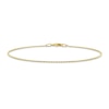 Thumbnail Image 0 of 1.0mm Ball Chain Anklet in Sterling Silver with Gold-Tone Flash Plate - 9"