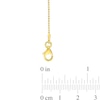 Thumbnail Image 2 of 1.0mm Ball Chain Anklet in Sterling Silver with Gold-Tone Flash Plate - 9"
