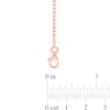 1.5mm Bead Chain Necklace in Sterling Silver with Rose-Tone Flash Plate