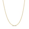 Thumbnail Image 0 of 1.5mm Bead Chain Necklace in Sterling Silver with Gold-Tone Flash Plate