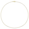 Thumbnail Image 2 of 1.5mm Bead Chain Necklace in Sterling Silver with Gold-Tone Flash Plate
