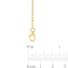 Thumbnail Image 3 of 1.5mm Bead Chain Necklace in Sterling Silver with Gold-Tone Flash Plate