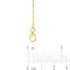 Thumbnail Image 3 of 1.0mm Bead Chain Necklace in Sterling Silver with Gold-Tone Flash Plate - 20"